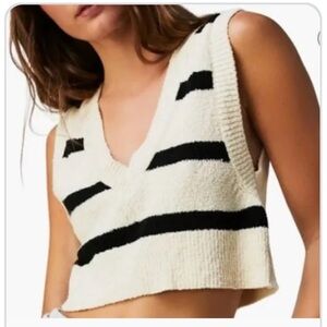 Cream vest free people